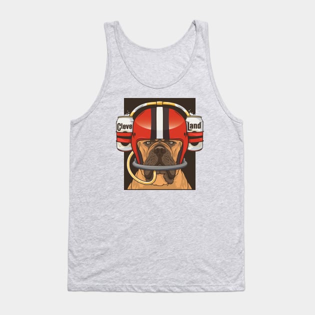 Cleveland Browns Beer Dog Shirt Tank Top by stayfrostybro